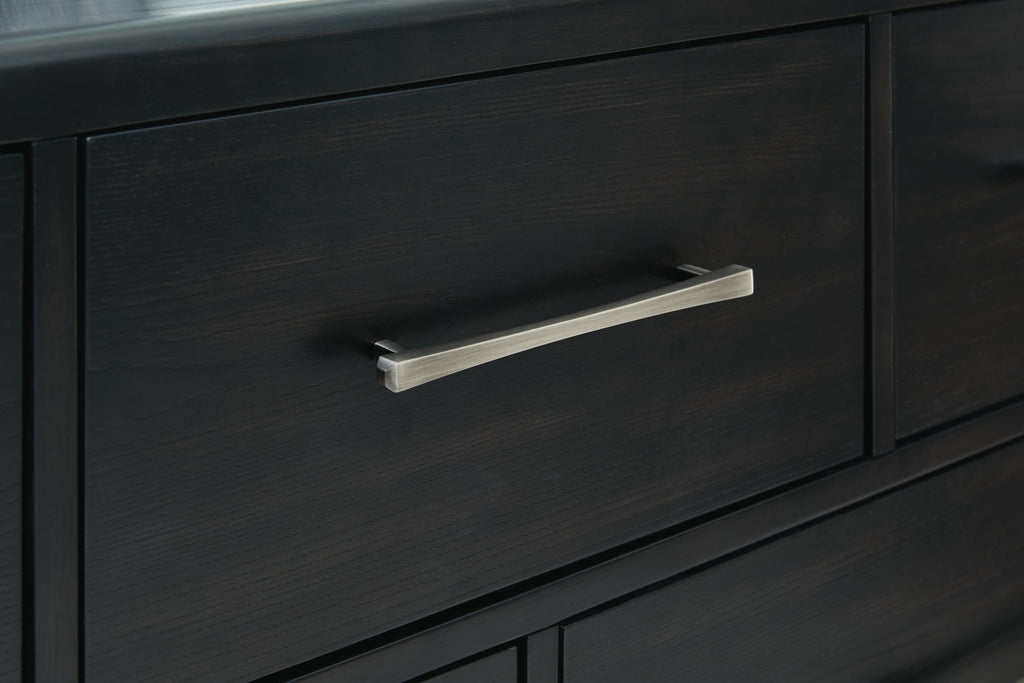 Rowanbeck Dresser in Black, detail view