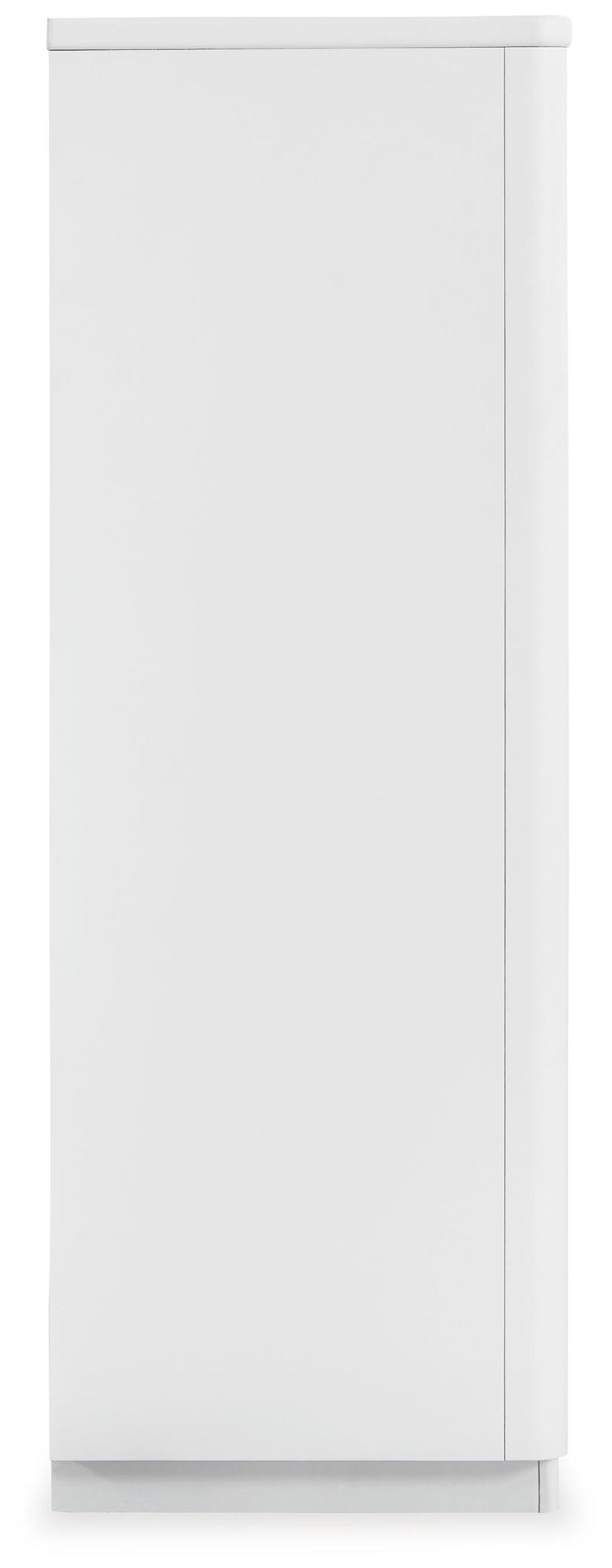 Chalanna Chest of Drawers in White, side view
