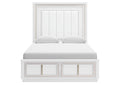 Chalanna Queen Upholstered Storage Bed with Mirrored Dresser