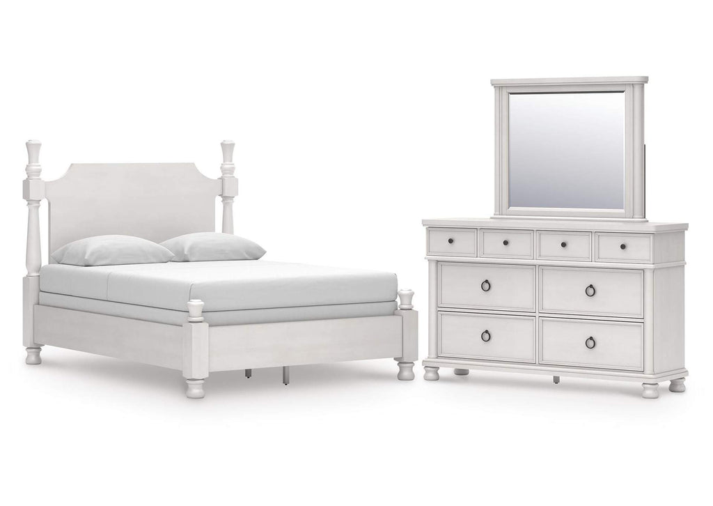 Chadworth Queen Poster Bed, Dresser and Mirror