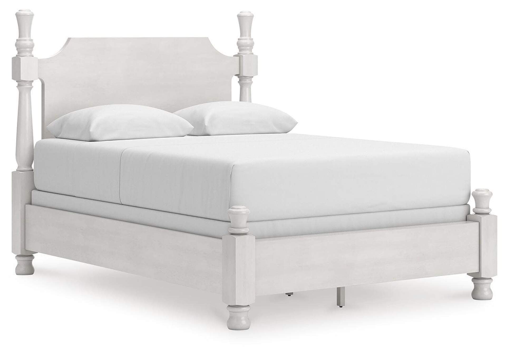 Chadworth Queen Poster Bed and Dresser angled view