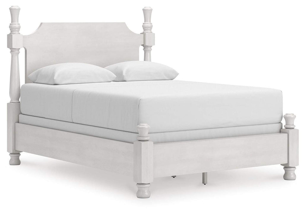 Chadworth Queen Poster Bed, Dresser and Mirror angled view