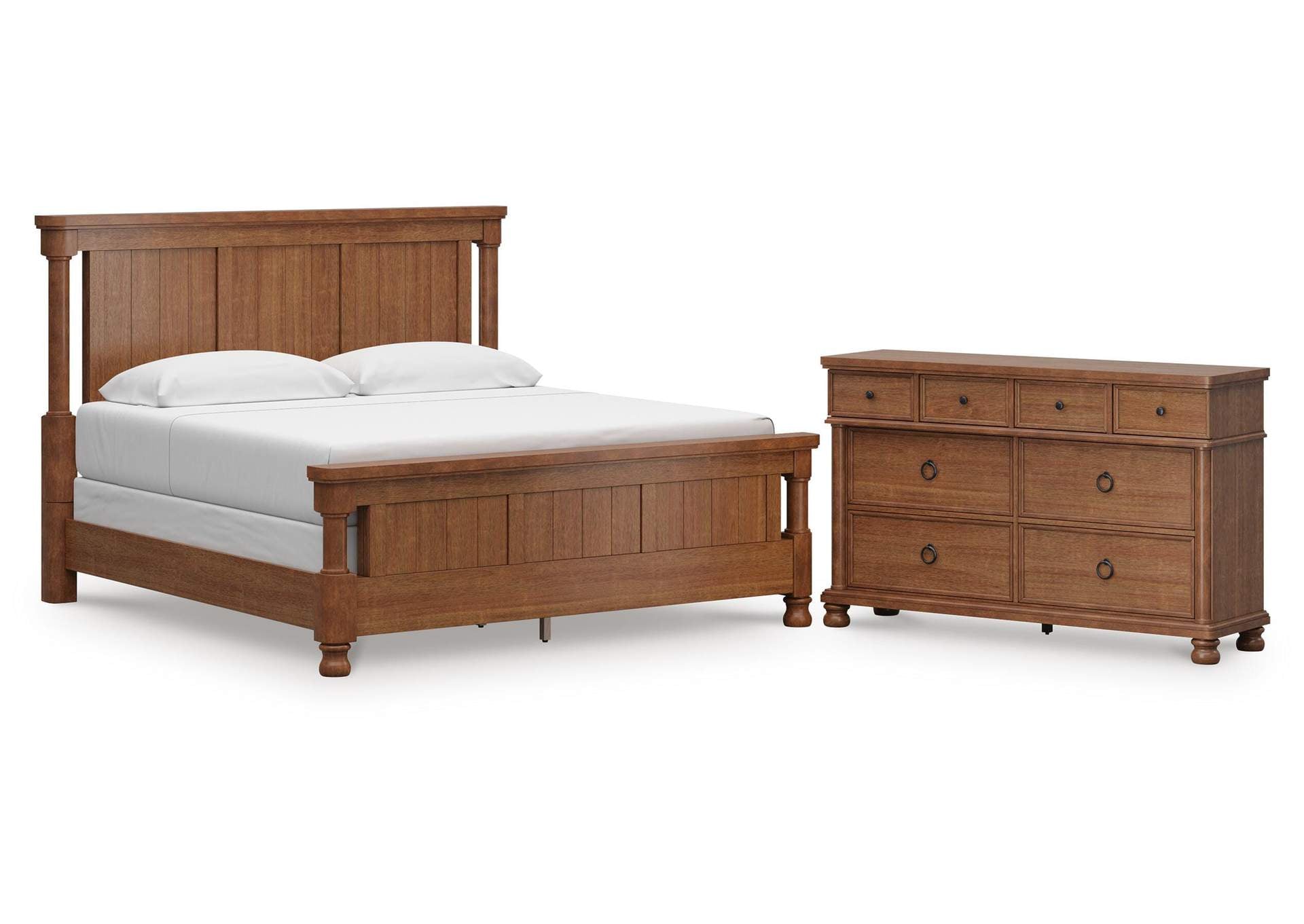 Chadworth California King Poster Bed with Dresser