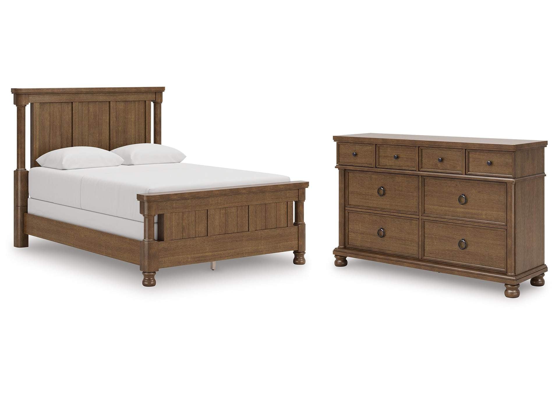 Chadworth Queen Poster Bed with Dresser