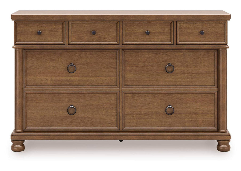 Chadworth California King Poster Bed with Dresser