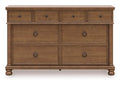 Chadworth California King Poster Bed with Dresser