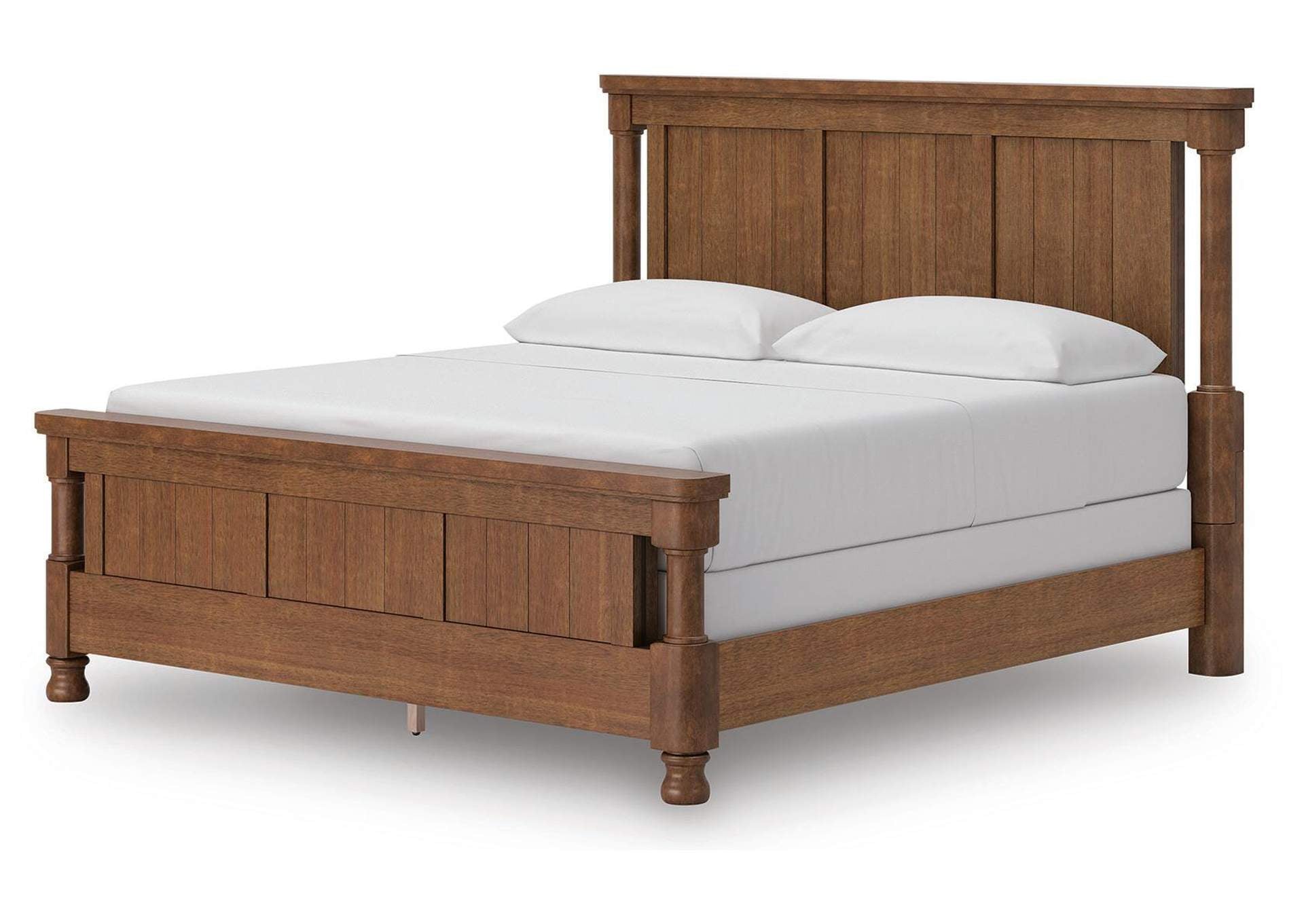 Chadworth California King Poster Bed with Dresser angled view
