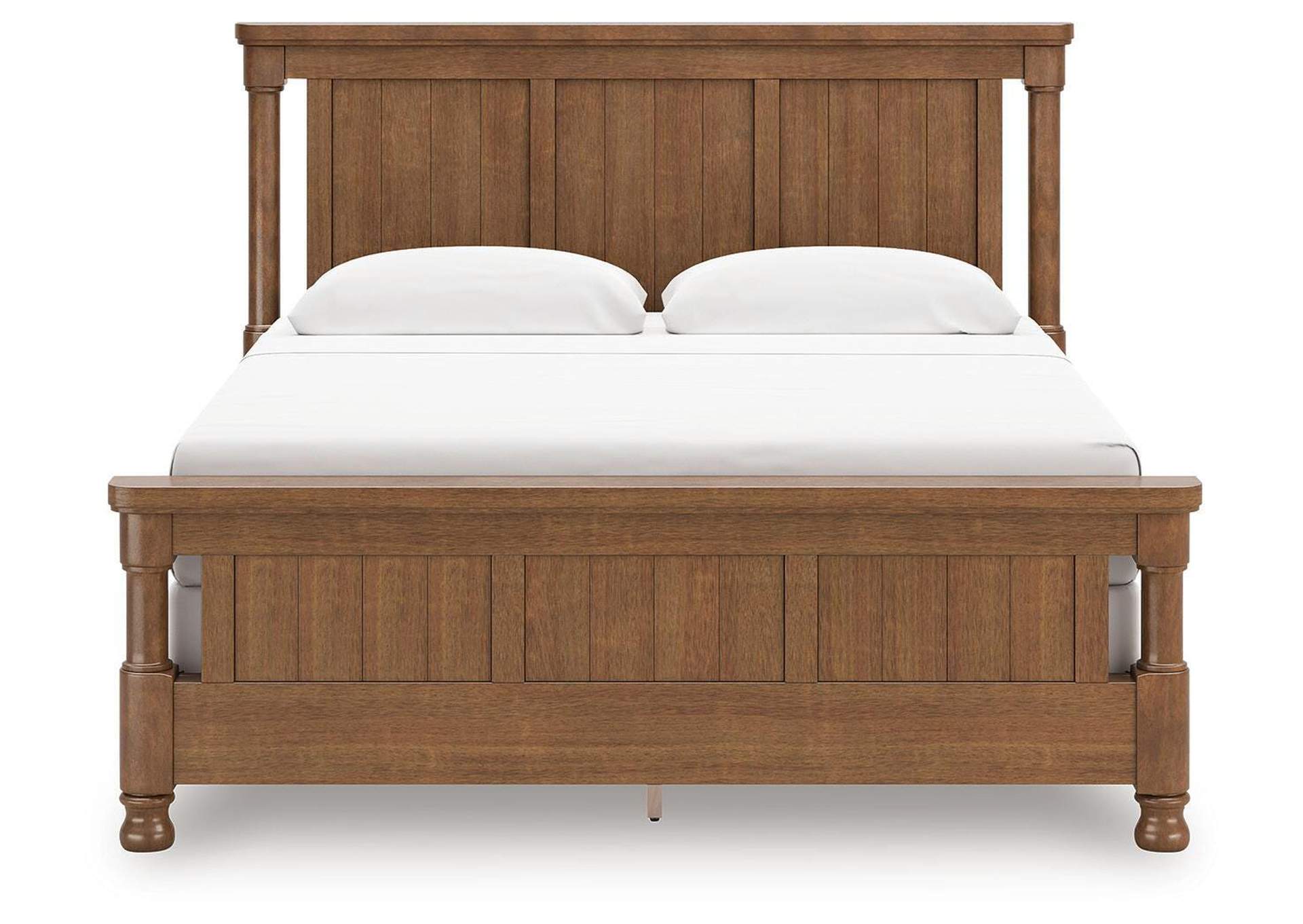 Chadworth California King Poster Bed with Dresser and Nightstand front view