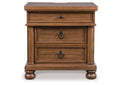 Chadworth California King Poster Bed with Mirrored Dresser and Nightstand