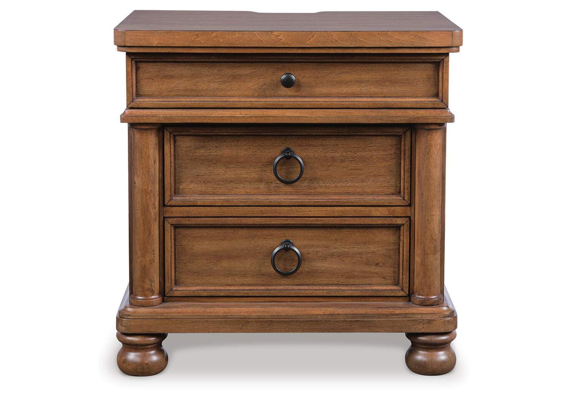 Chadworth Queen Poster Bed with Mirrored Dresser and Nightstand