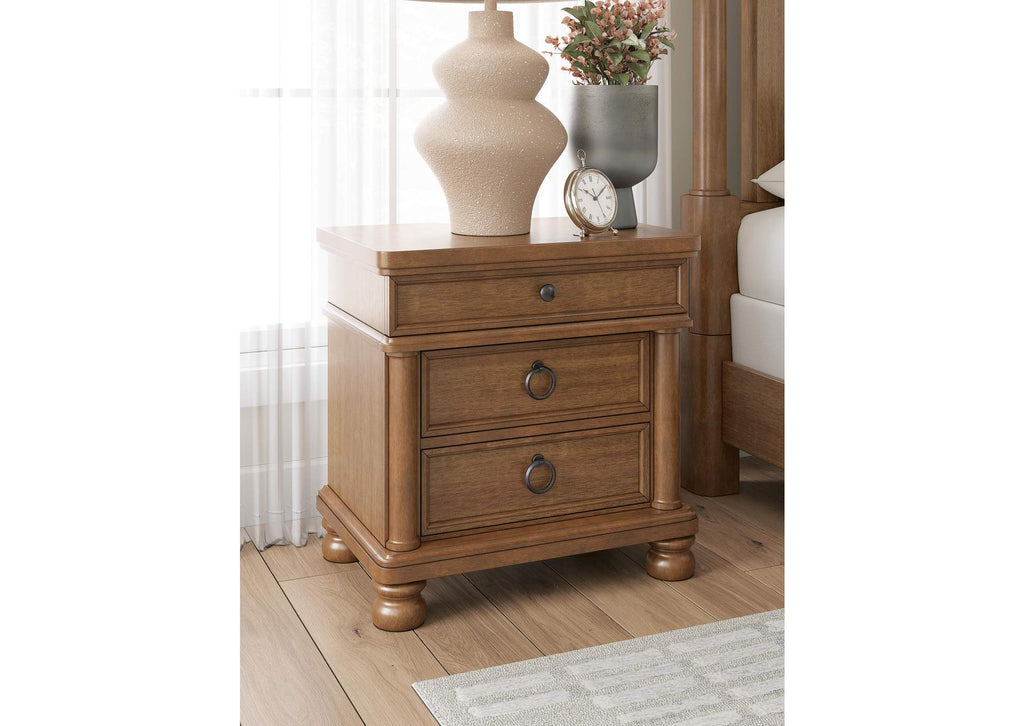 Chadworth Queen Poster Bed with Dresser and Nightstand