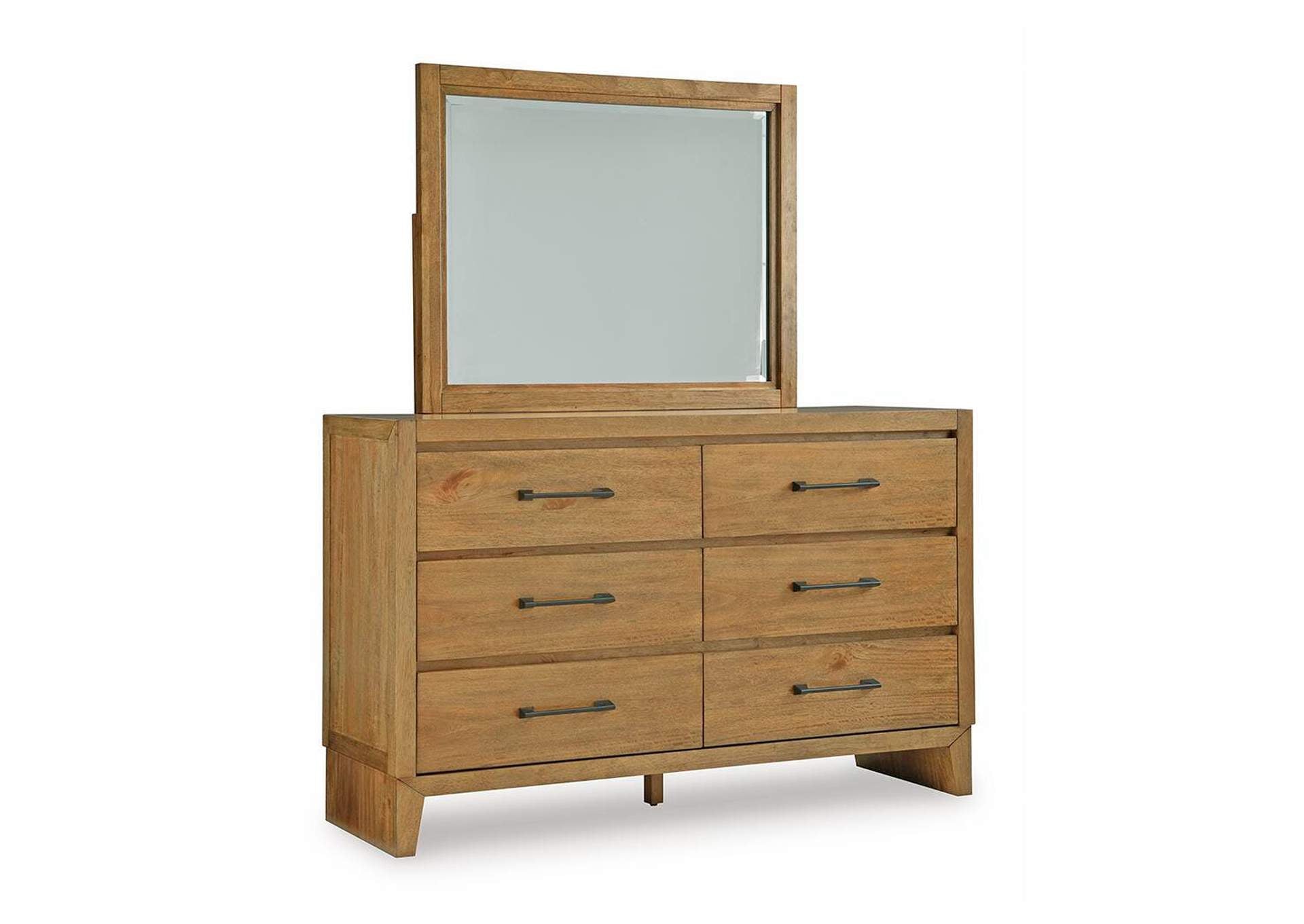 Sherbana Dresser and Mirror angled view