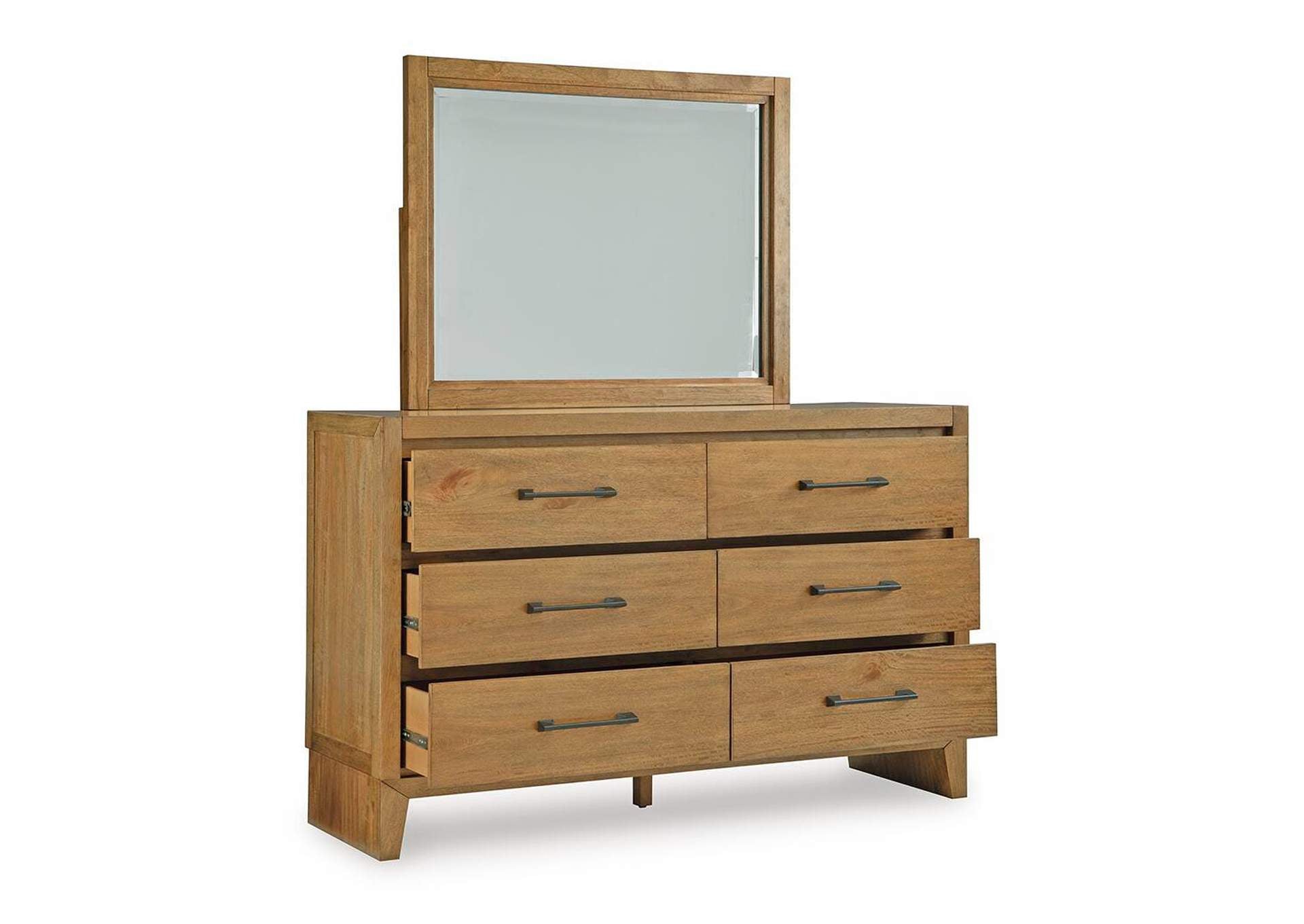 Sherbana Dresser and Mirror angled view