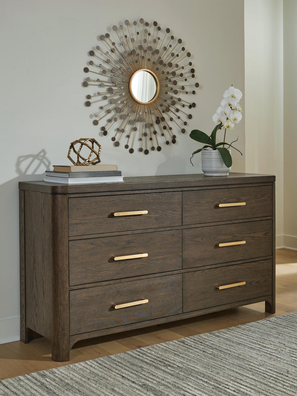 Radkin Dresser in Burnished Brown, lifestyle view