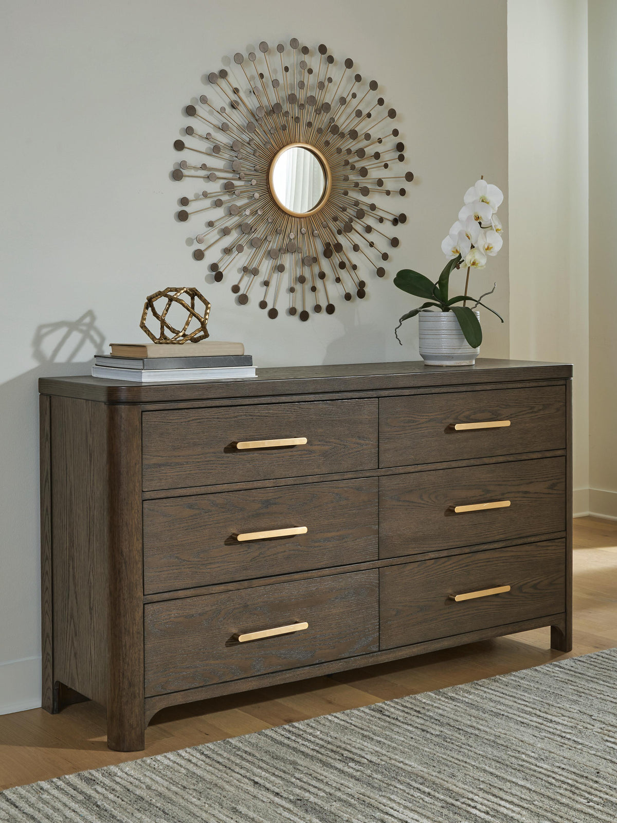 Radkin Dresser in Burnished Brown, lifestyle view