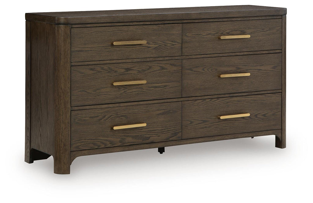 Radkin Dresser in Burnished Brown, closed view