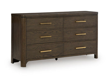 Radkin Dresser in Burnished Brown, closed view