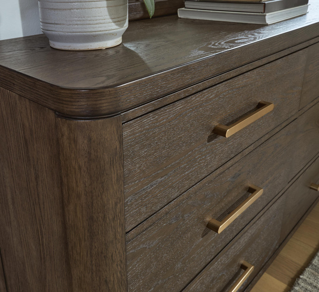 Radkin Dresser in Burnished Brown, detail view