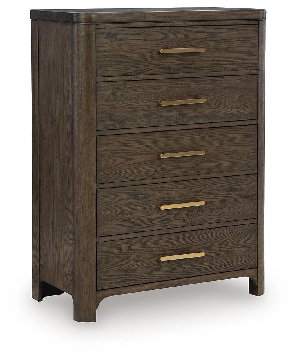 Radkin Chest of Drawers in Burnished Brown, closed view
