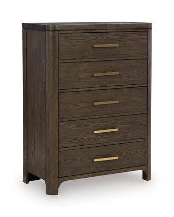 Radkin Chest of Drawers in Burnished Brown, closed view