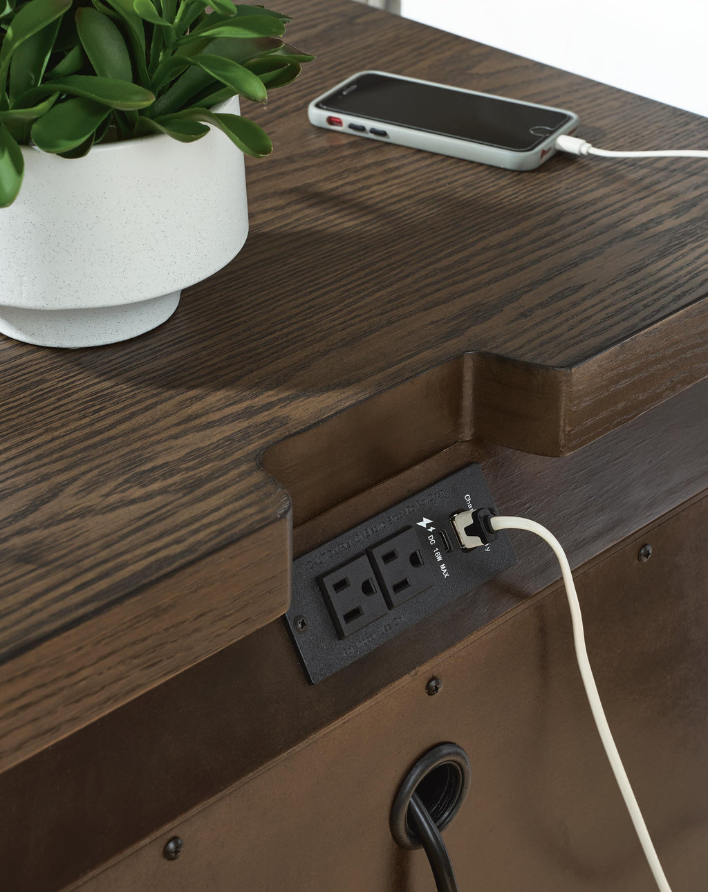 Radkin Nightstand in Burnished Brown, alternate view 7