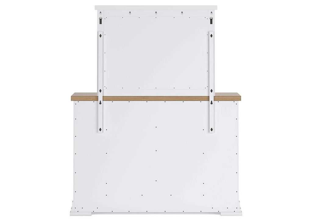 Ashbryn California King Panel Storage Bed, Dresser, Mirror and 2 Nightstands