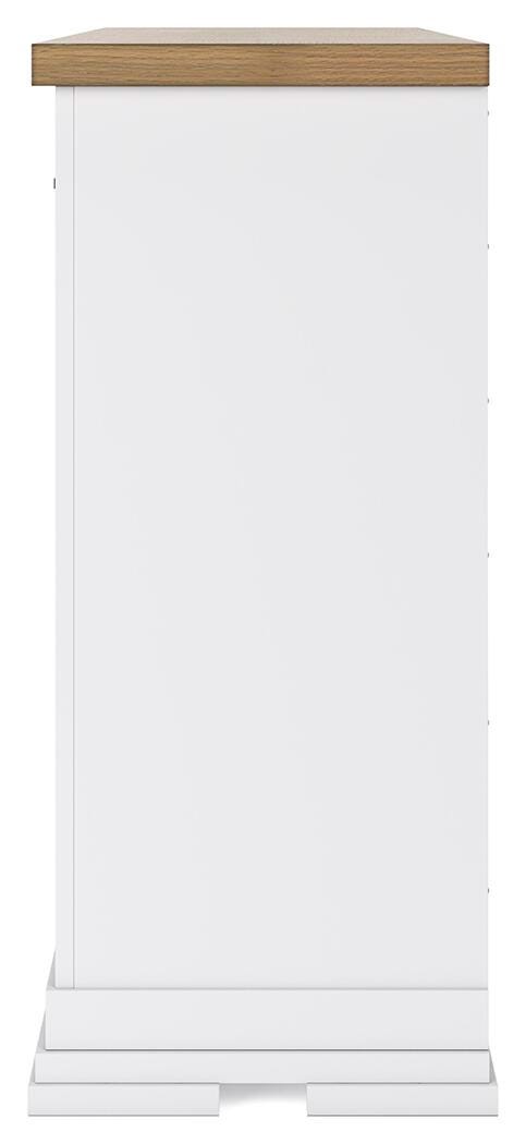 Ashbryn Dresser in White/Natural, alternate side view