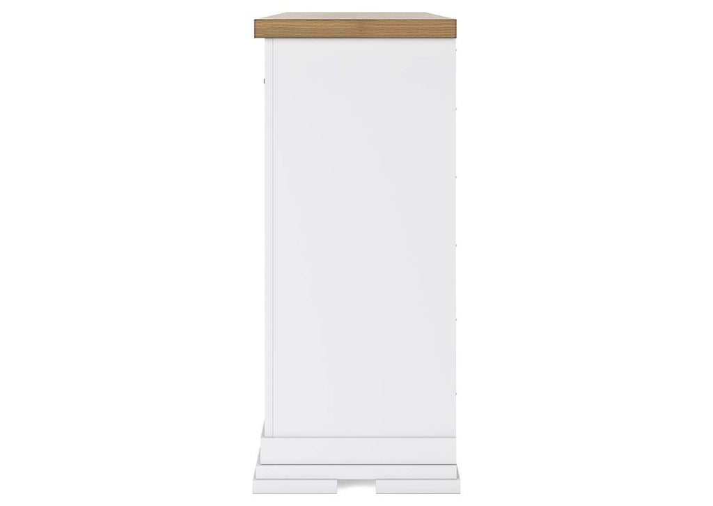 Ashbryn King Panel Storage Bed and Dresser side view