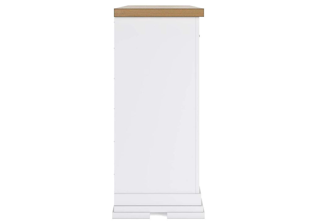 Ashbryn King Panel Storage Bed, Dresser and 2 Nightstands side view