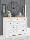 Ashbryn Dresser in White/Natural