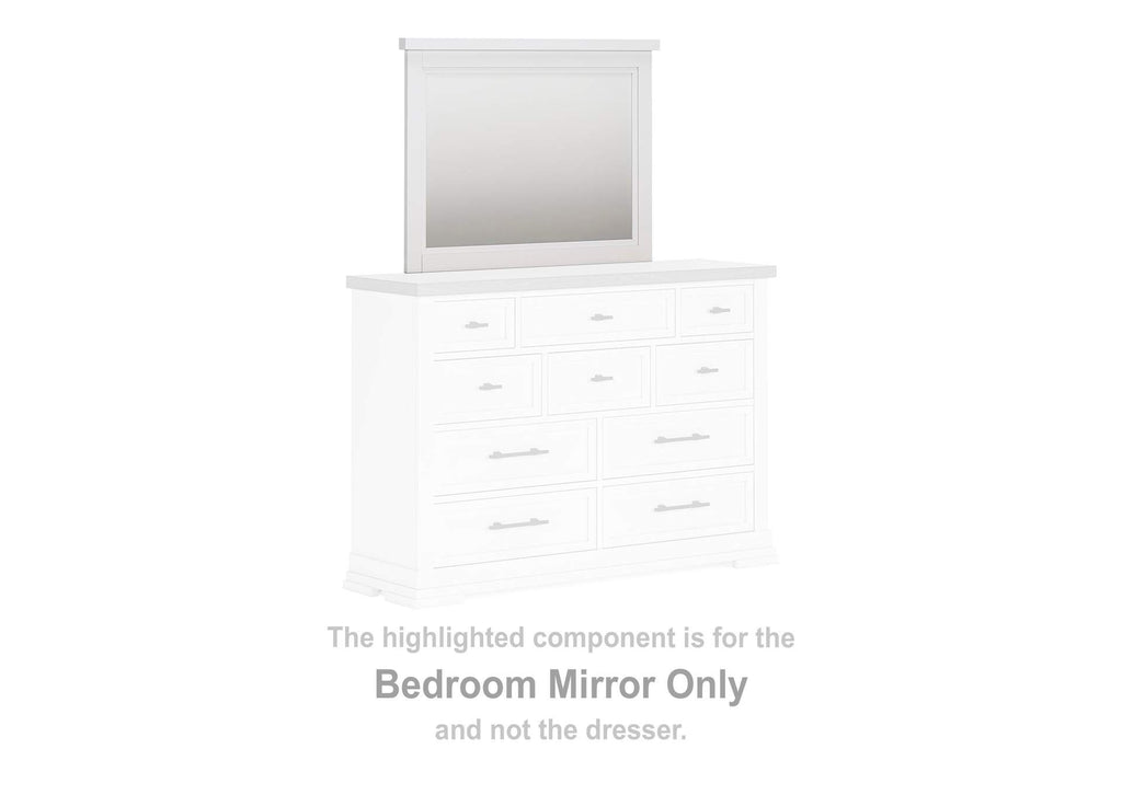 Ashbryn King Panel Storage Bed, Dresser and Mirror