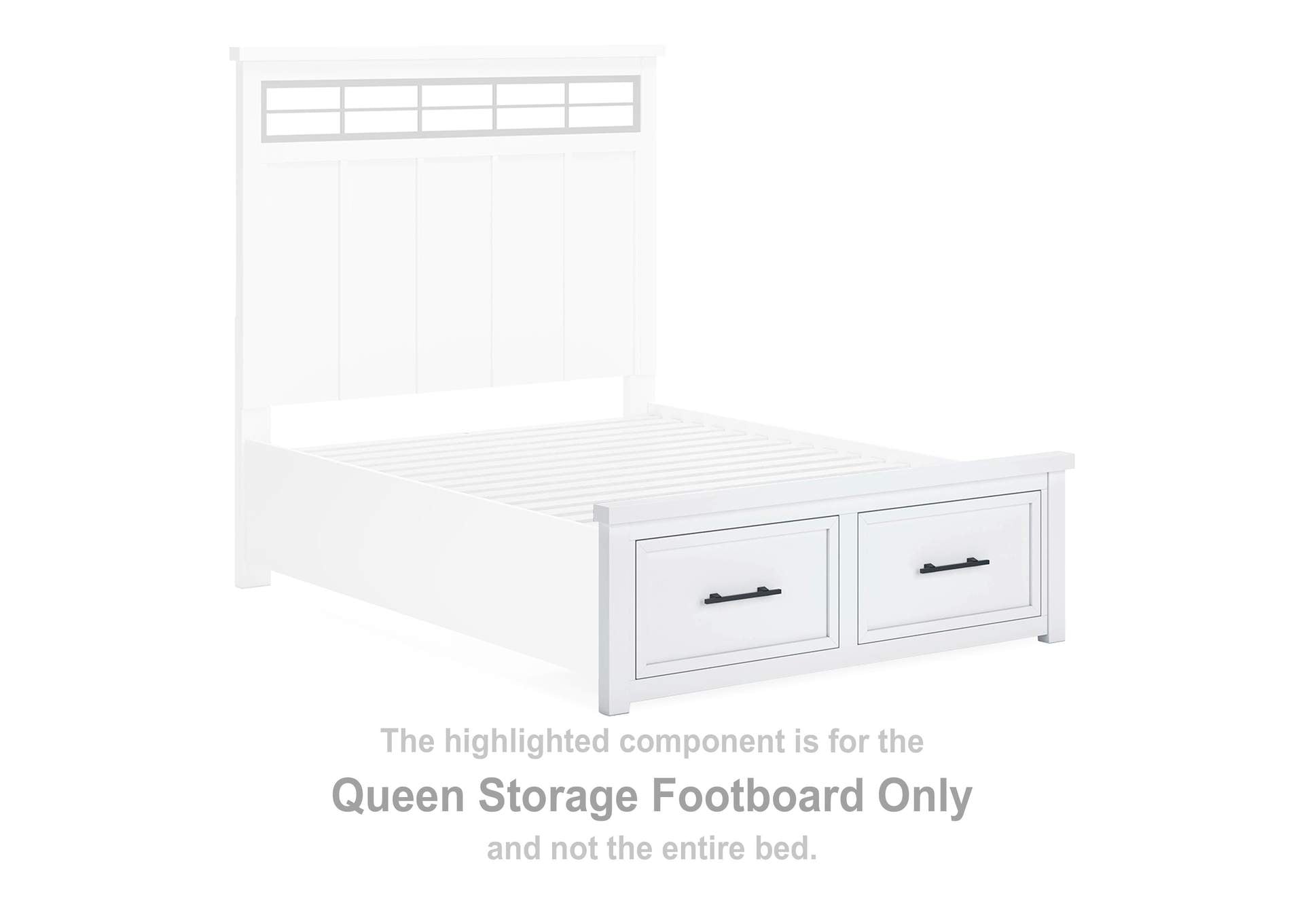 Ashbryn Queen Storage Bed, Dresser, Mirror and Nightstand