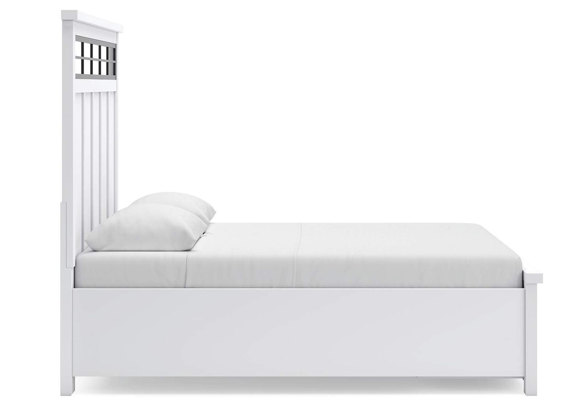 Ashbryn Queen Panel Storage Bed and Dresser side view