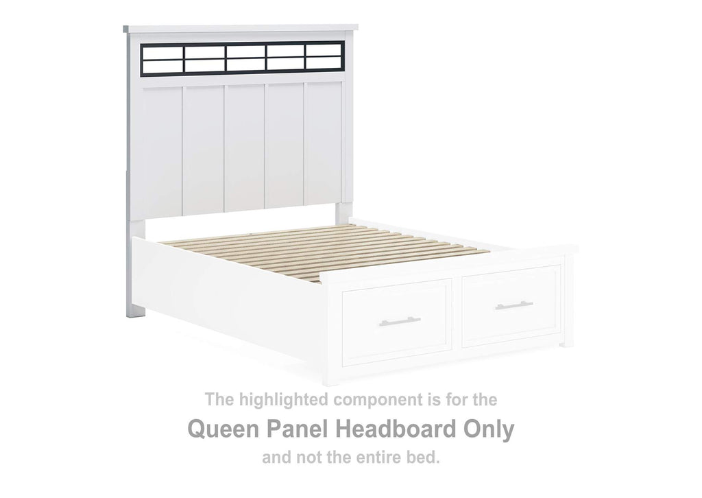 Ashbryn Queen Storage Bed, Dresser, Mirror and Nightstand