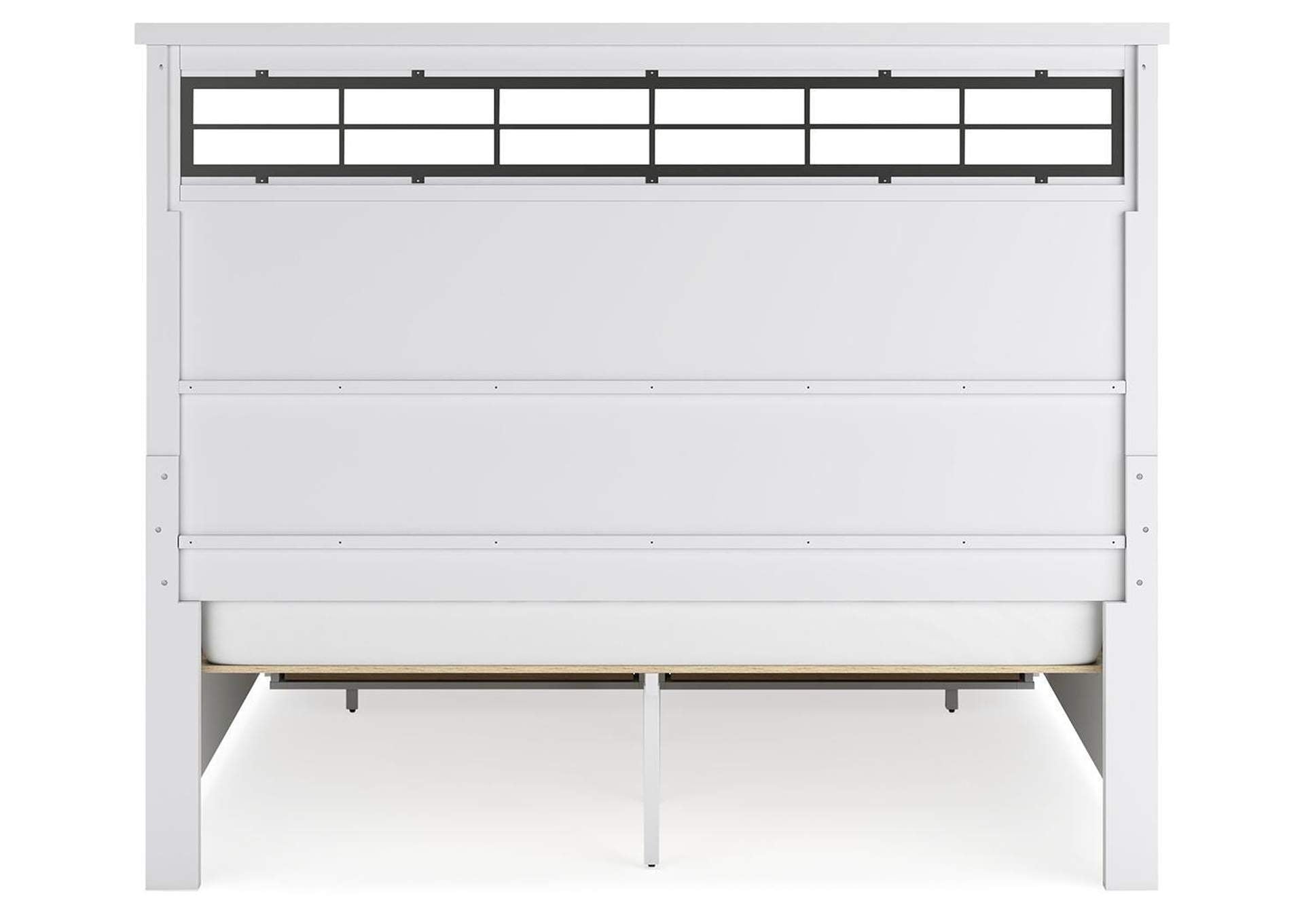 Ashbryn California King Panel Storage Bed, Dresser, Mirror and Chest