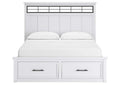 Ashbryn California King Panel Storage Bed, Dresser and Mirror