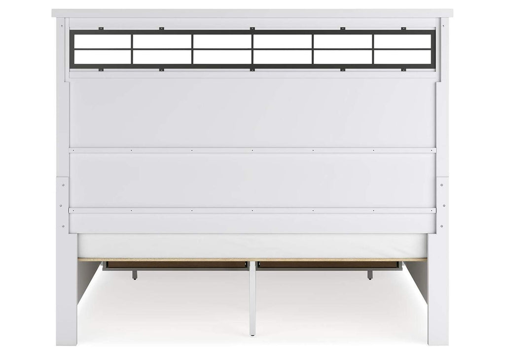 Ashbryn King Panel Storage Bed, Dresser, Mirror and 2 Nightstands