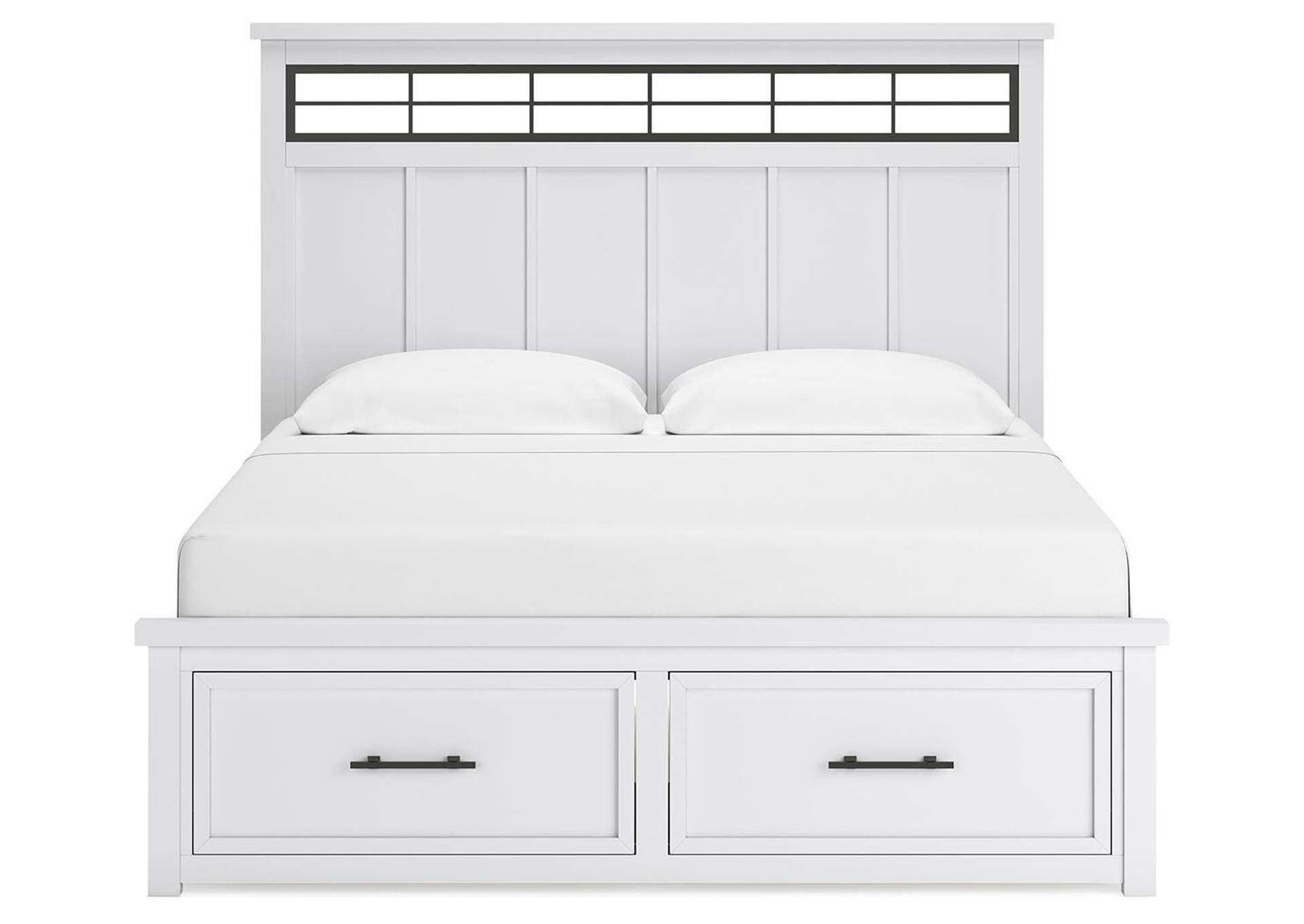 Ashbryn King Panel Storage Bed and Dresser