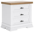 Ashbryn Nightstand in White/Natural, angle view