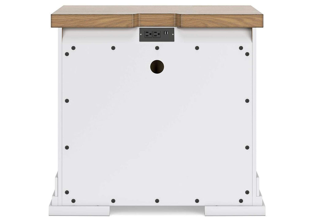 Ashbryn King Panel Storage Bed, Dresser, Mirror, Chest and 2 Nightstands