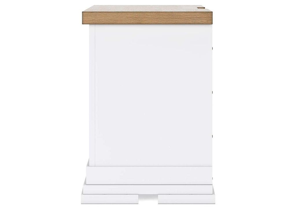 Ashbryn King Panel Storage Bed, Dresser and 2 Nightstands side view