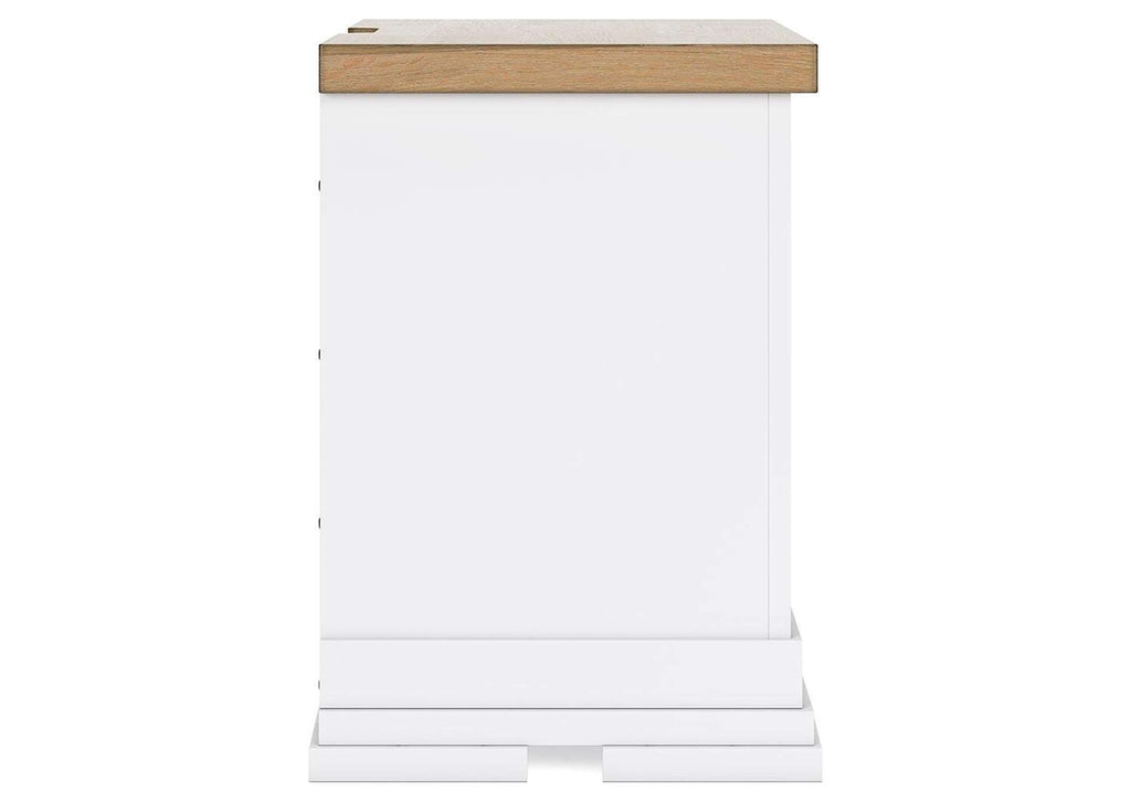 Ashbryn King Panel Storage Bed, Dresser, Mirror, Chest and Nightstand side view