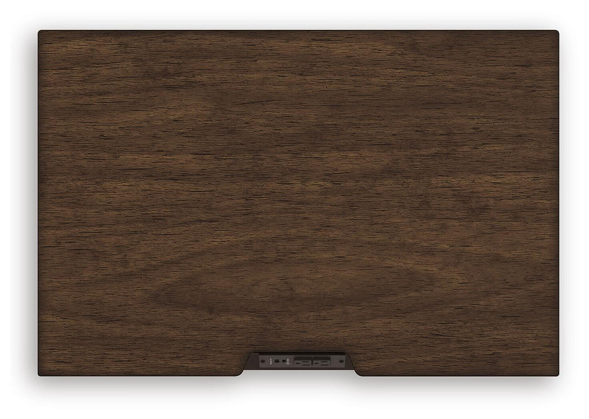 Taffenbrook Nightstand in Medium Brown, top view