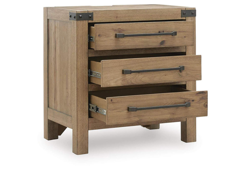 Ridgester Nightstand angled view