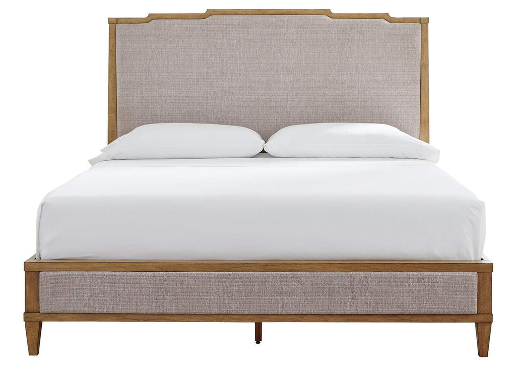 Sharlance King Upholstered Panel Bed and Dresser