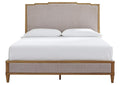 Sharlance King Upholstered Panel Bed, Dresser and Mirror