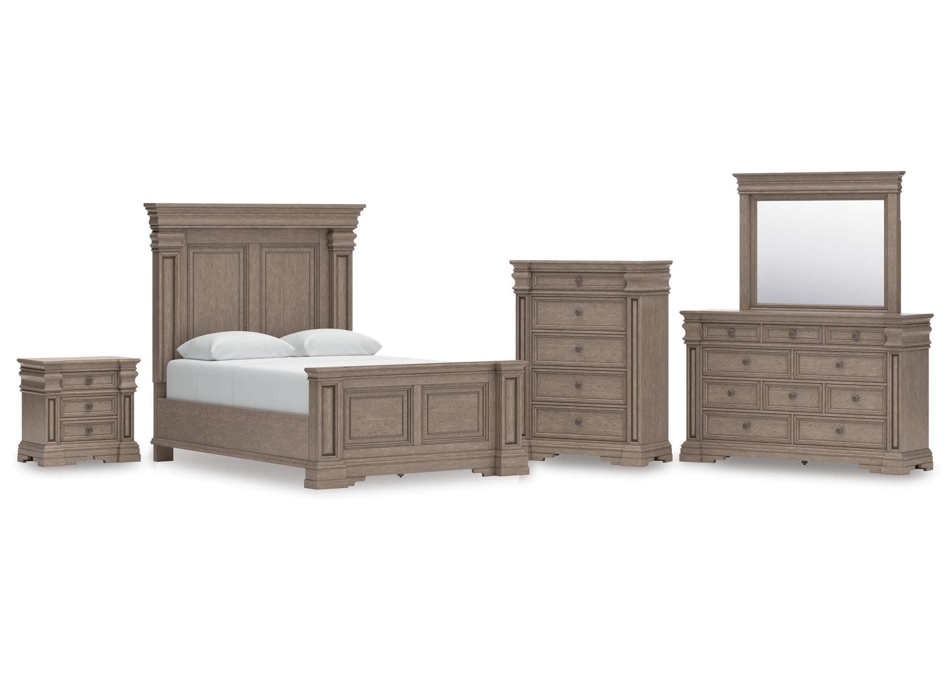 Blairhurst Queen Panel Bed, Dresser, Mirror, Chest and Nightstand