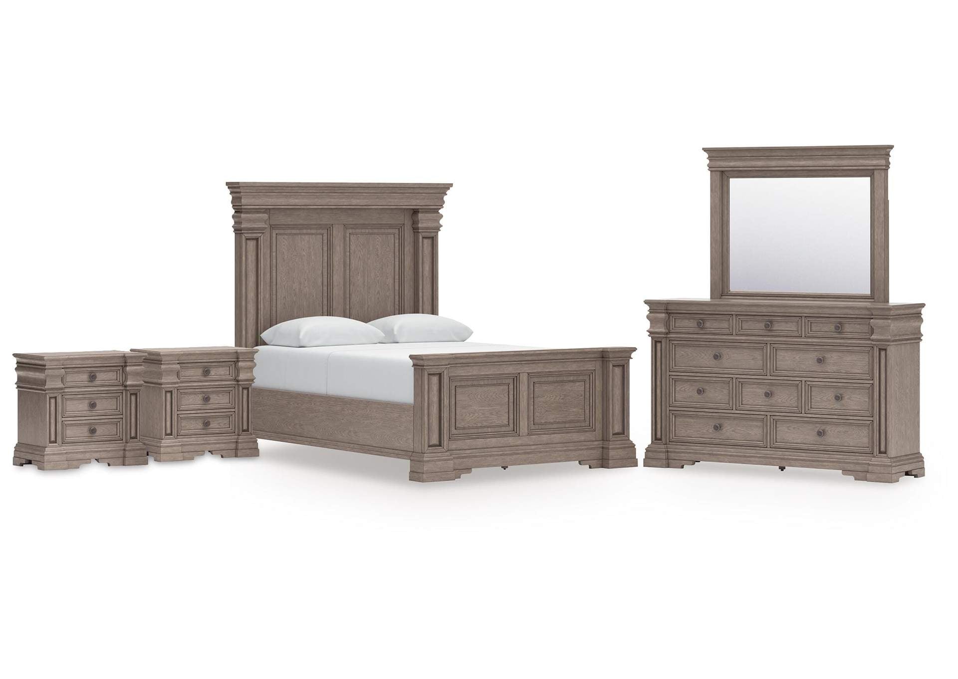 Blairhurst Queen Panel Bed, Dresser, Mirror and 2 Nightstands