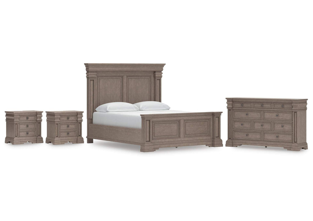Blairhurst California King Panel Bed, Dresser and 2 Nightstands