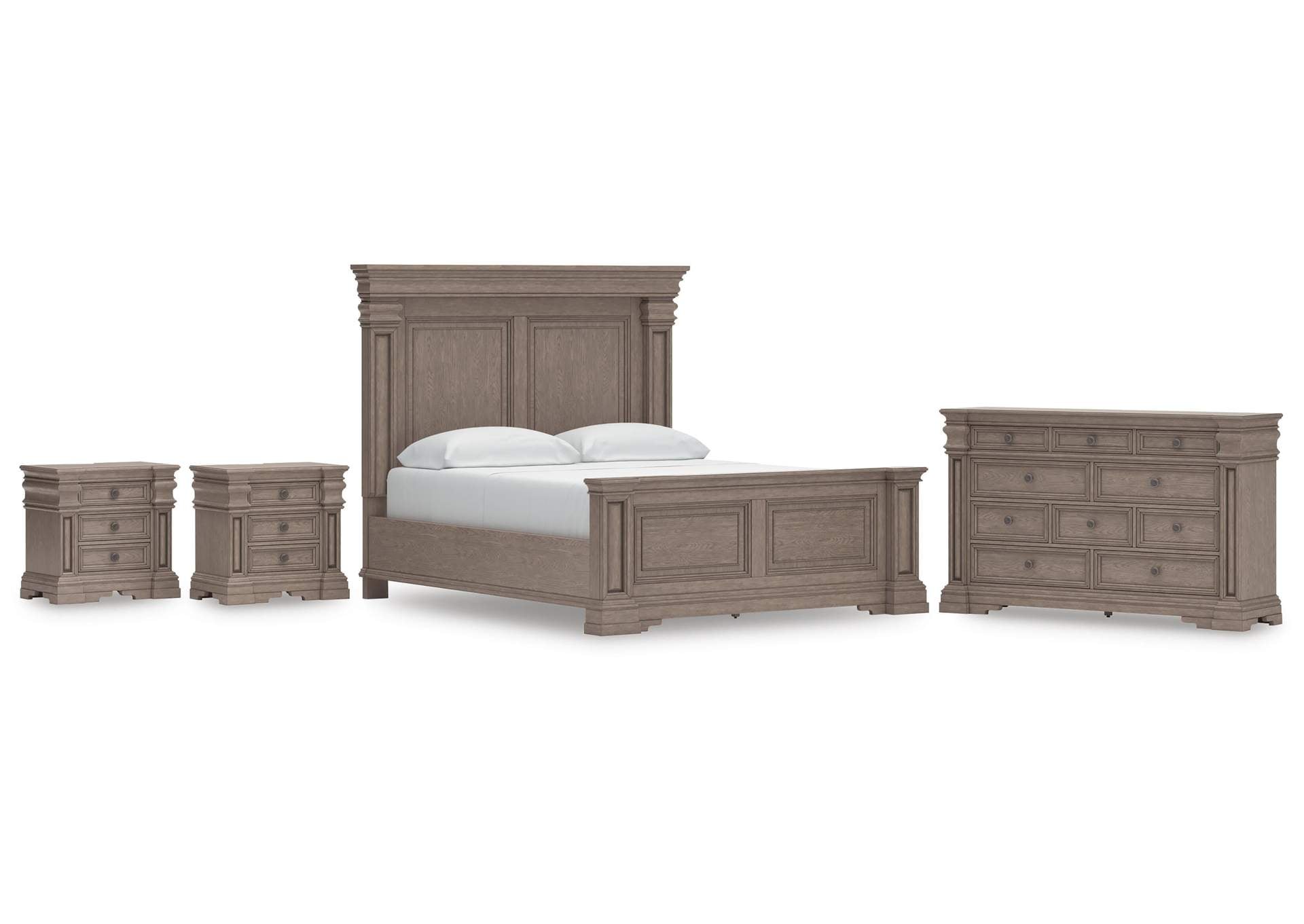 Blairhurst California King Panel Bed, Dresser and 2 Nightstands